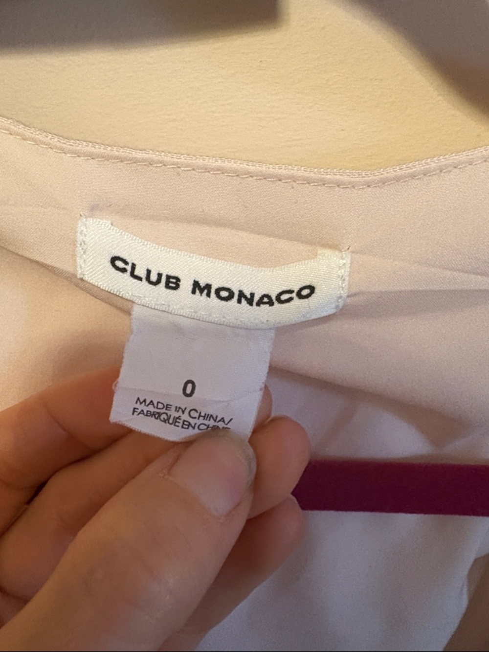 Club Monaco Blush Pink Wrap Mini Dress with Tied Waist linen blend - Picture 3 of 11